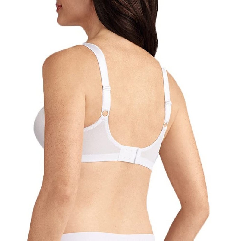 Amoena womens Rita Wire-free With Coolmaxa Pockets Bra, White, 44-46