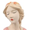 Modern Ceramic Face Vases Decorative Modern Style Shy Girl Flower