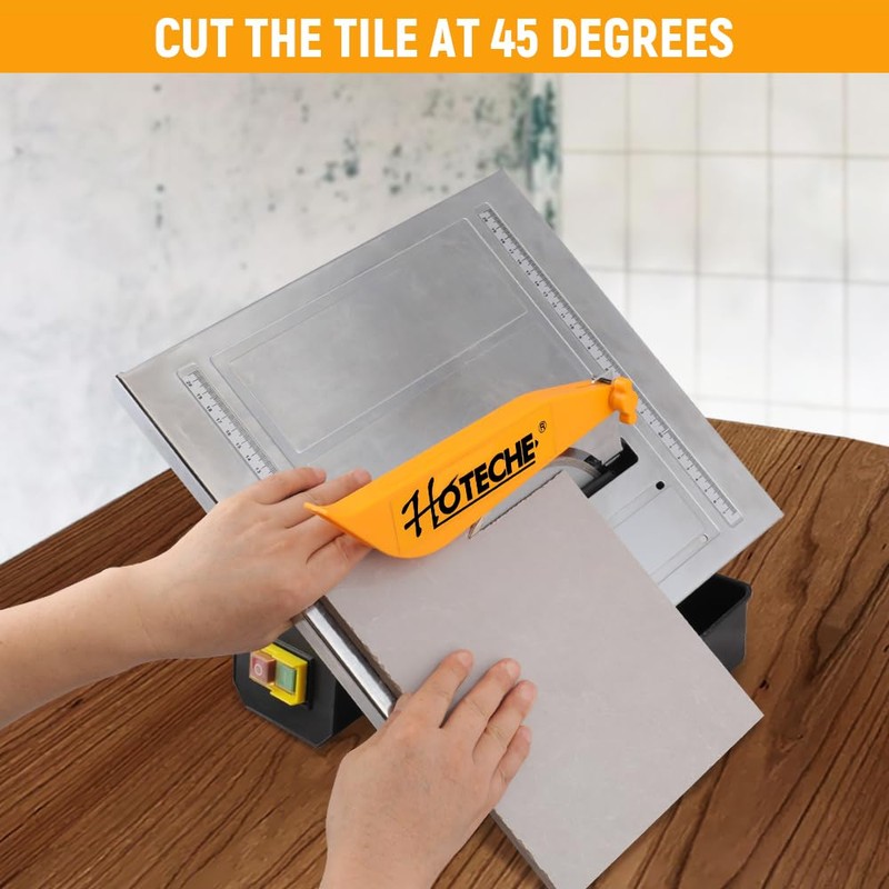 Hoteche 7-Inch Wet Tile Saw - 5A Motor Adjustable Cutting