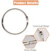 WedDecor 20mm Loose Leaf Rings Mettalic Snap Closure Binder Card
