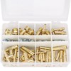 84PCS Brass Hose Barb Fittings, Air Hose Repair Kit, 1/8’’