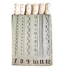 POTT'R 6 x Potter’s 12mmx25mm Border Texture Pattern Roller Stamps