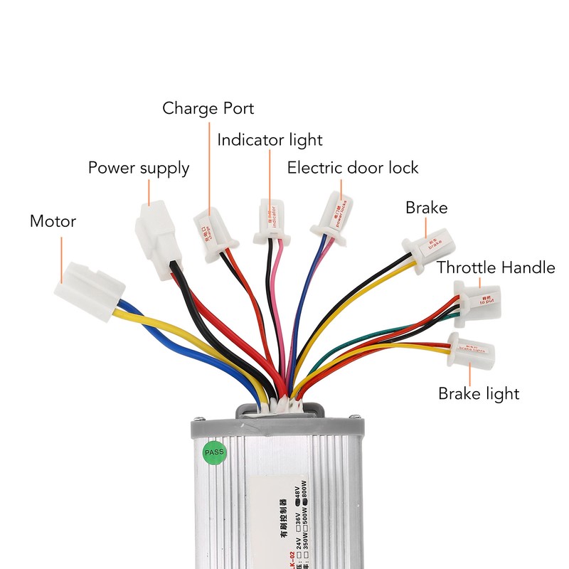 48V 800W Motor Speed Controller Throttle Grip with Lock and