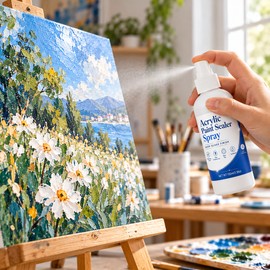 Acrylic Paint Sealer Spray for Artwork Protection – Clear High-Gloss Finish for Paintings, Canvas Art & DIY Crafts, 100ml