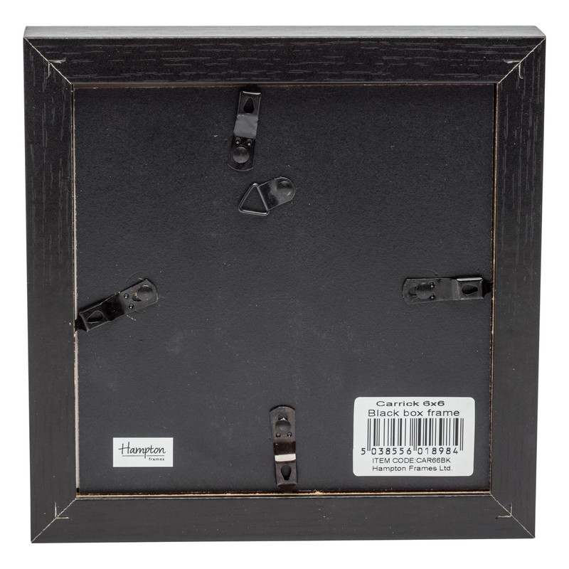Hampton Frames Photo Frame, Black, 8x8 (20x20cm)