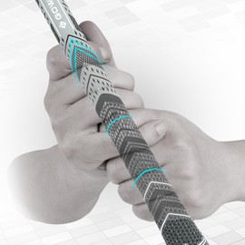 Gowolf Golf Grips Cord Rubber Multi-compound Golf Driver Irons Club Choose 13 Grips with 15pcs Tapes (Gray, Standard)