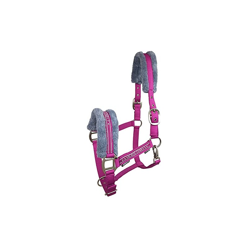 Horsenjoy Horse Halter Faux Fur Padding Riding Halter Stable Halter