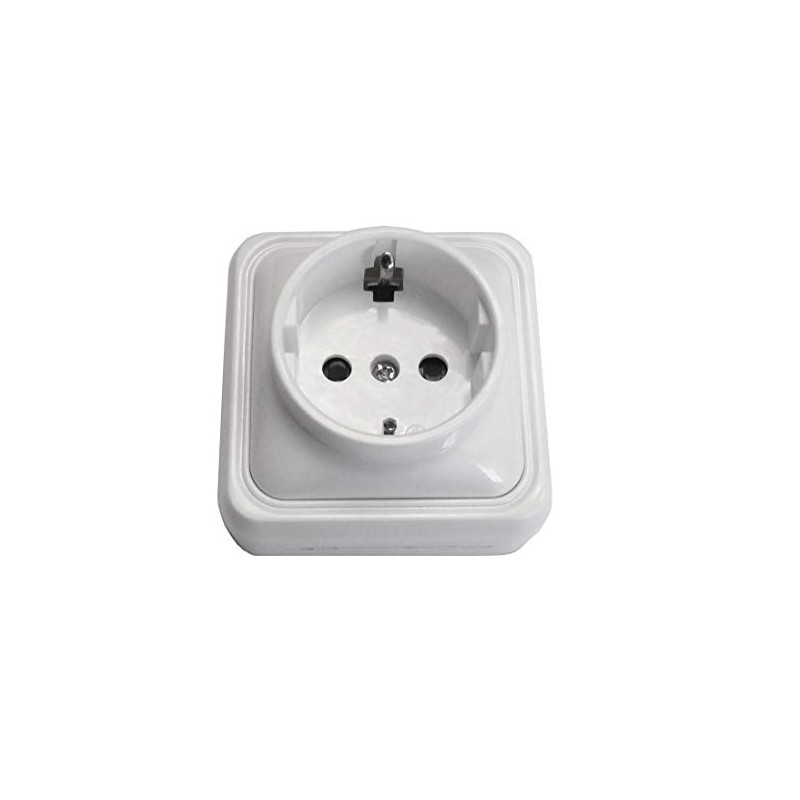 Bf BF-18 – Base Plug Schuko Surface 16A White Bag