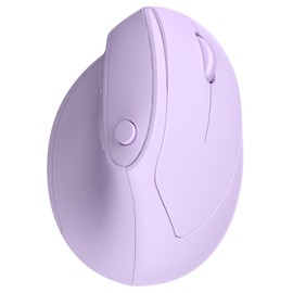 Ergonomic Mouse, Wireless Vertical Mouse for Wrist Pain, Bluetooth or USB Dual Connection, Quiet Ergo Mouse for Windows Mac Computer Laptop Desktop, Purple