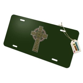 GRAPHICS & MORE Celtic Christian Cross Irish Ireland Novelty Metal Vanity Tag License Plate
