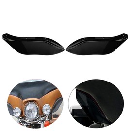 CARGLETRUE Fairing Air Deflectors Side Wing Windshield Side Cover Fit for Harley Touring Electra Glide 1996-2013 Black