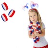 Patriotic USA Cherry Barrels Hard Candy, Kosher Certified, Individually Wrapped,