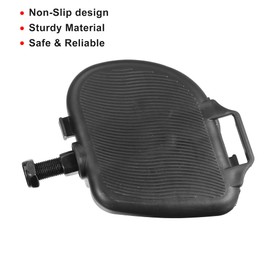 A ABSOPRO 1 pair of bicycle pedals with straps, bicycle parts, non-slip, 9/16 inch rigid hub