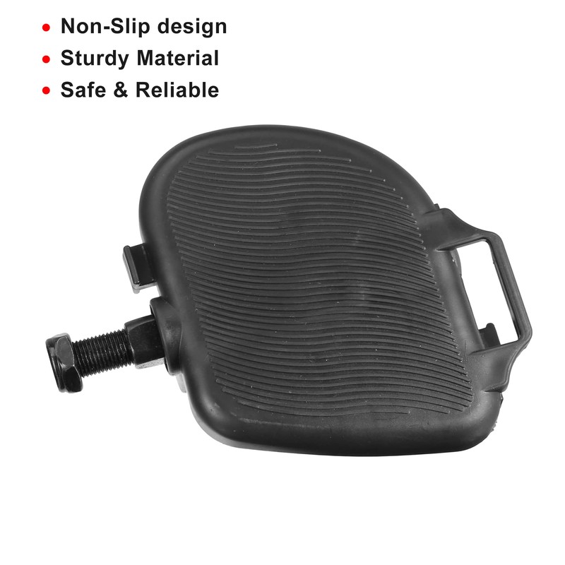A ABSOPRO 1 pair of bicycle pedals with straps, bicycle
