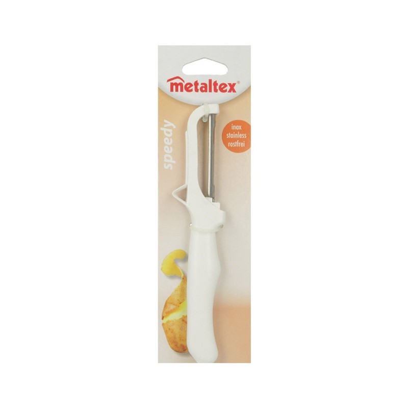 Metaltex 25.27.25 Speedy Peeler, Plastic, Silver