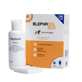 3 x Blephasol Duo 100 ml Micellar Eyelid Cleansing Lotion with 100 Lint-Free Pads | Effective and Gentle Cleansing for Make-Up Removal, Inflamed and Sensitive Eyelids | Soap & Alcohol-Free
