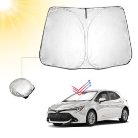 BIBIBO Toyota Corolla Sports E210 Frontscheibenabdeckung Kompatibel mit Toyota Corolla Sports E210 2019-2024, Sonnenschutz Auto Frontscheibe Faltbar, Hitzeschutz Auto gegen UV-Strahlen