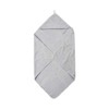 pippi Baby Organic Hooded Towel Swimwear Cover Up, gray