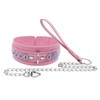 paloli Pink Choker Necklace for Women, Punk Gothic Rock Neck