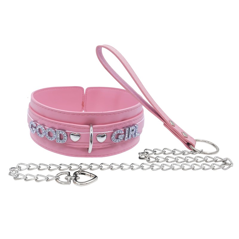 paloli Pink Choker Necklace for Women, Punk Gothic Rock Neck