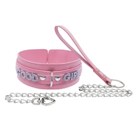 paloli Pink Choker Necklace for Women, Punk Gothic Rock Neck Collar Jewelries With Letter
