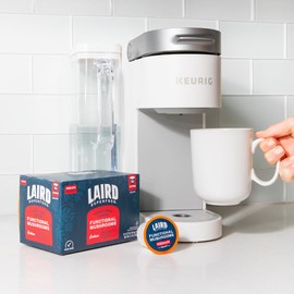 Laird Superfood K-Cups with Functional Mushrooms – Medium Roast, 10ct - Made with Organic Extracts of Chaga Mushrooms, Lion’s Mane, Maitake, and Cordyceps Functional Mushrooms