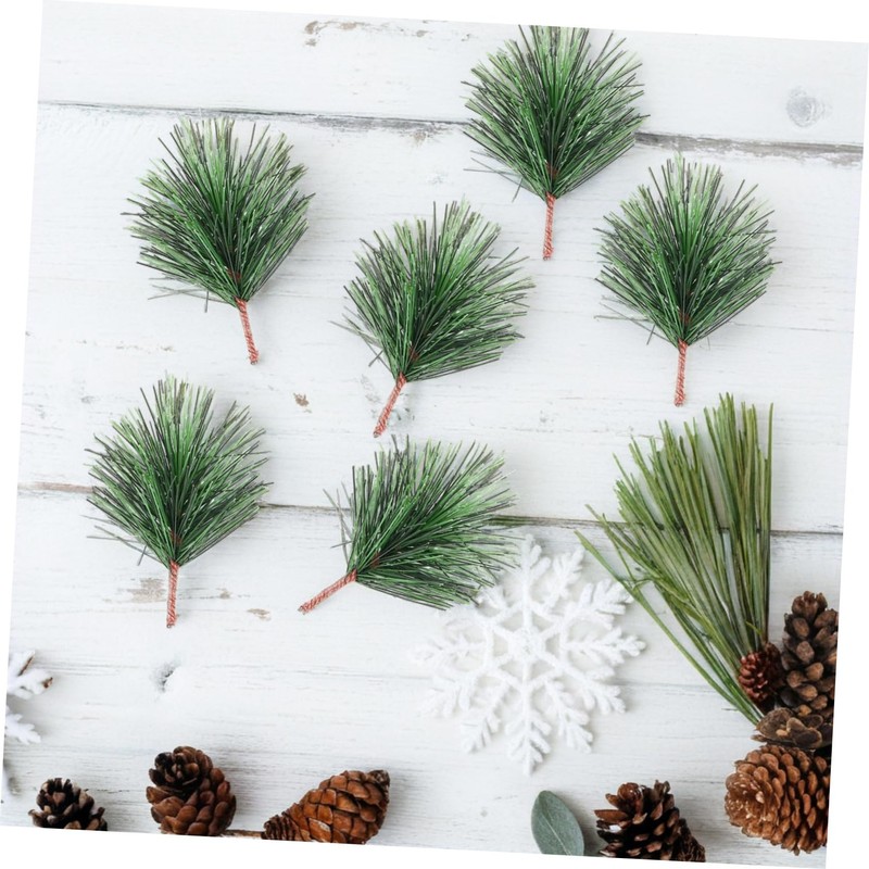 ULTECHNOVO 24Pcs Artificial Christmas Tree Ornaments Simulation Pine Branches for