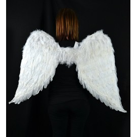 Touch of Nature 11008 Adult Angel Wing in White with Elastic Straps, 43 x 27 x 1 inches, 13.9 ounces