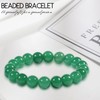 Natural Stretch Jade Bracelet for Women Men 10MM Bead 6.7