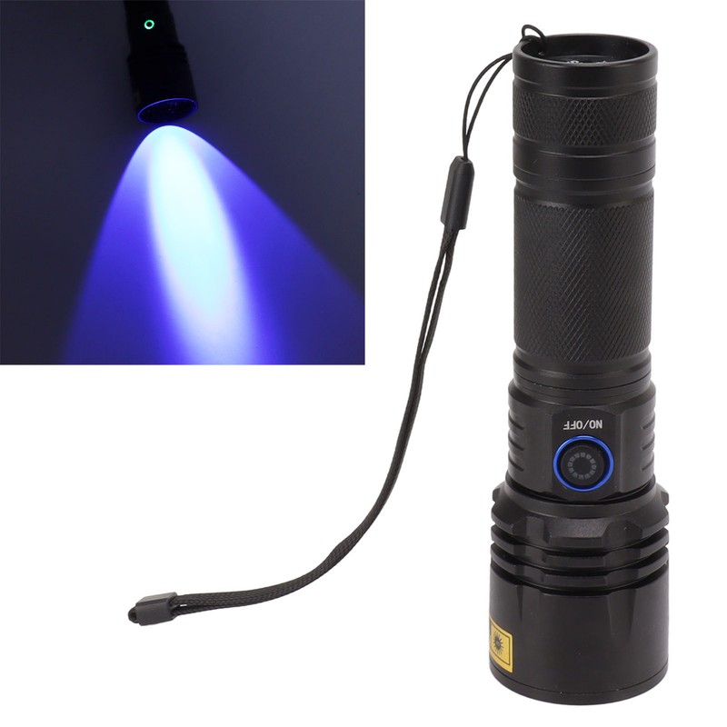 365nm UV Flashlight Professional High Brightness Ultraviolet Black Light Flashlight