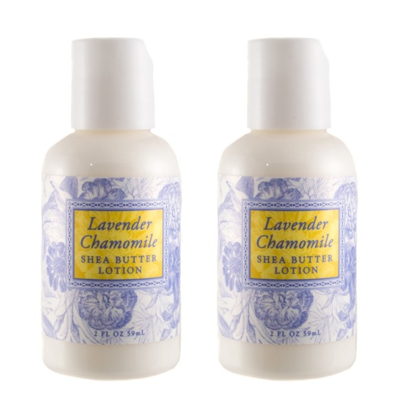 Greenwich Bay Trading Co. Shea Butter Mini-Lotions in"Lavender Chamomile", 2-Pack