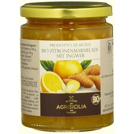 Agrisicilia Organic Lemon Jam with Ginger (1 x 360 g)