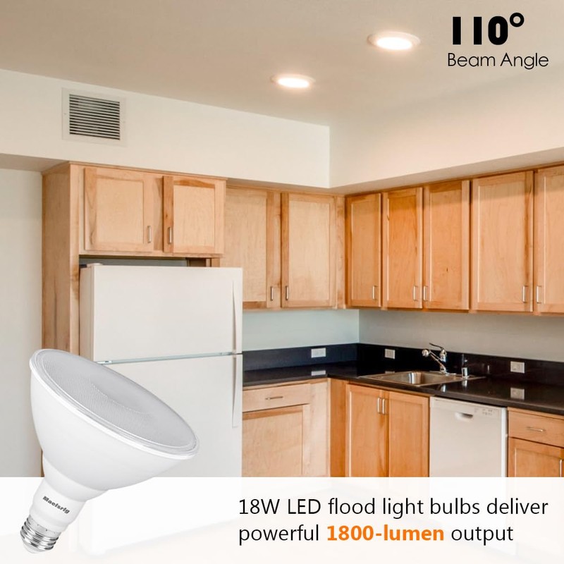 Maelsrlg PAR38 LED Flood Light Bulbs Outdoor, 18W (120W Equivalent),