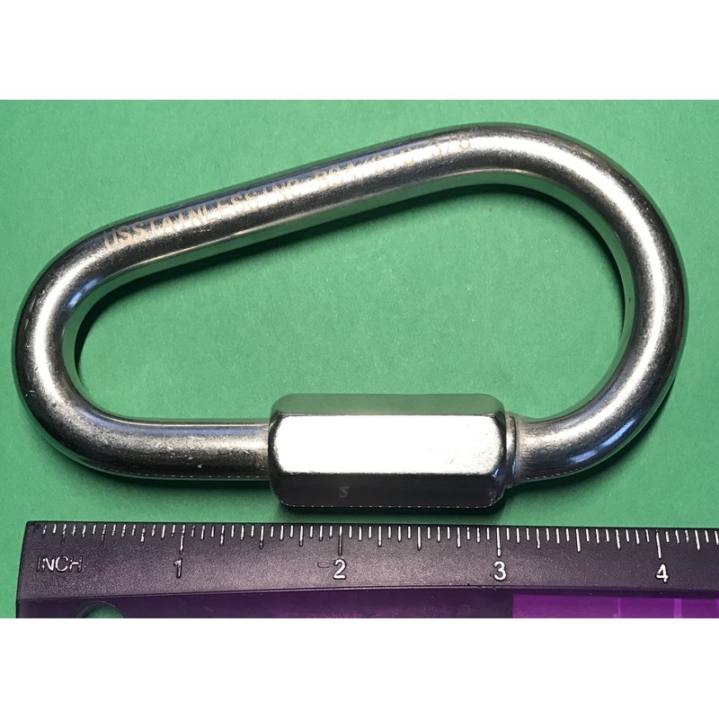 Stainless Steel 316 Pear Shape Quick Link 3/8" (10mm) Marine