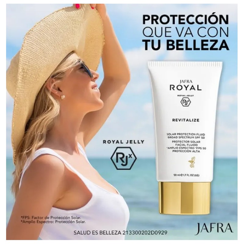Protector Solar Facial Revitalizante Royal Fps Set 2pz