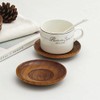 ZONADAH 6 PCS Wooden Coasters Wood Fruit Decorative Plate Round