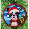 Generic French Bulldog Santa Dog Ornament