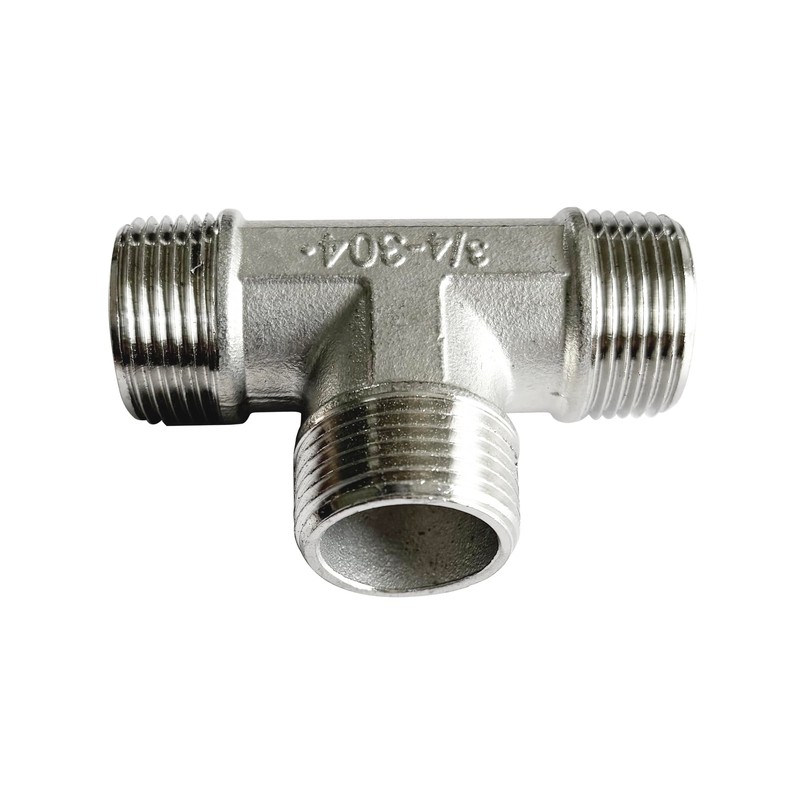 LOZOME 3/4 inch Male Thread Tee Adapter 3 Way T