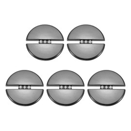 HARFINGTON 5pcs Metal Round Buttons 1.18" (30mm) Alloy Shank Diamond Setting Sewing Craft Replacement Buttons for Clothing Decoration DIY Accessories, Gunmetal