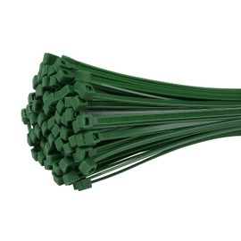Fix&Easy Cable Ties 3.6 x 300 mm Green 75 Piece Set for Leaf Fence Privacy Screen Wire Fence Plant Sticks Trellis