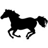 Samunshi® Horse Sticker 'Warina' in 7 Sizes and 25 Colours