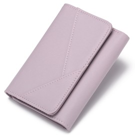 GAEKEAO Small Wallets for Women Leather RFID Blocking Trifold Ladies Wallets Credit Card Holder with Zipper Coin Pocket