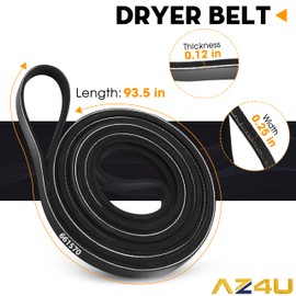 AZ4U Dryer Idler Pulley For LG 4561EL3002A 4561EL3002B And Dryer Drum Belt 4400EL2001F 4400EL2001A 4400EL2001B 4400EL2001C 4400EL2001E Fits Model DLEX7177WM DLG3171W DLE2516W DLG3788W DLE3777W