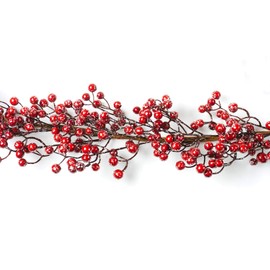 CraftMore Iced Red Berry Garland 72"