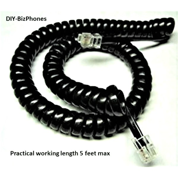 DIY-BizPhones-Tone-Commander Black 9Ft Handset Cord for Tone Commander Phone TEO