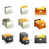 sourcing map Pack of 10 Metal Label Holder File Name