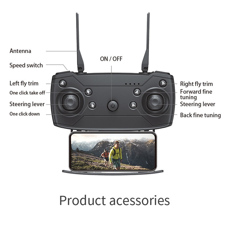 E88PRO RC Aerial Drone HD 4K Dual Camera Altitude Hold