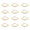 Pandahall 20Pcs Planet Alloy Open Back Bezel Pendants 28.4x54.8x2.45mm Hollow