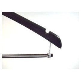 Only Hangers Walnut Finish Hanger with Locking Bar (Set of 10)