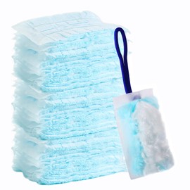 Niuoppy Duster Dust Magnet, 30pcs Fluffy Duster Refills with Handle, Dust Magnet Refill, Disposable Cleaning Dusters, Disposable Feather Dusters Trap Dust, Dirt And Hair (30pcs with handle)